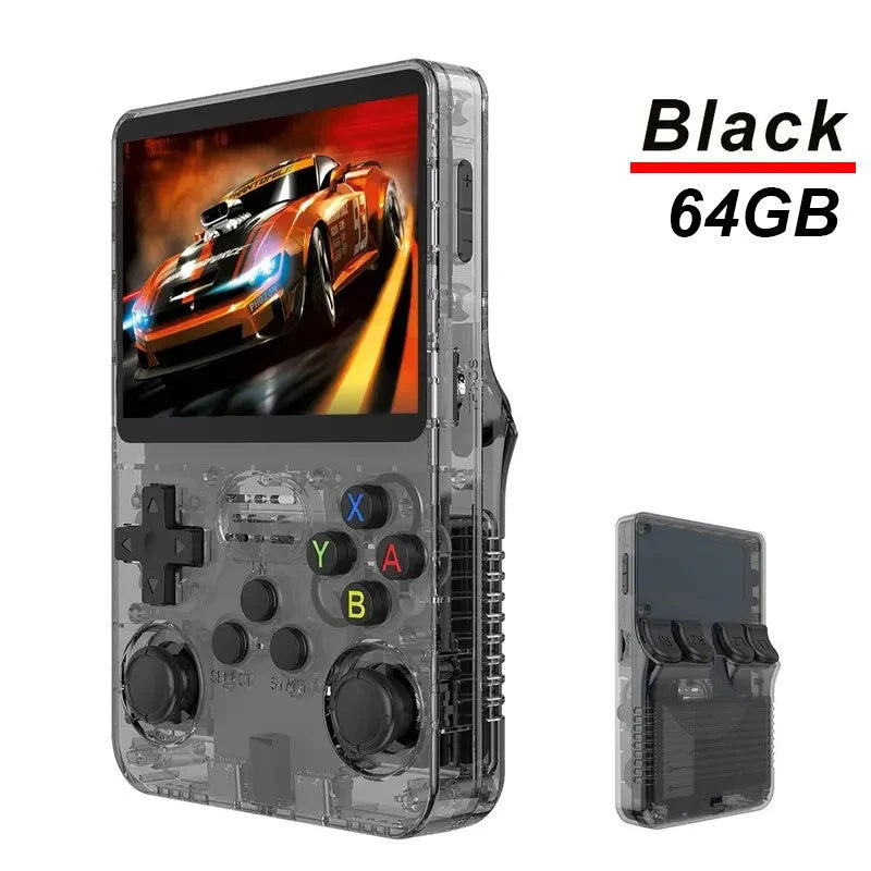 R36S Retro Game Console Arkos System 3.5" IPS Screen Portable Pocket Player 64GB 15000+128G 20000+ Games best Boy gifts