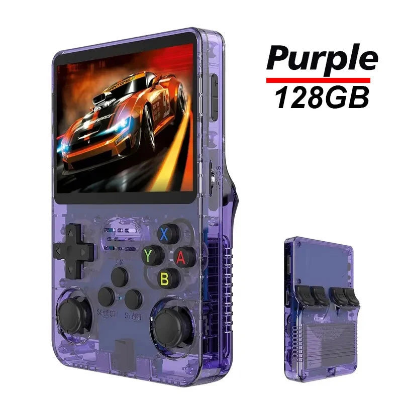 R36S Retro Game Console Arkos System 3.5" IPS Screen Portable Pocket Player 64GB 15000+128G 20000+ Games best Boy gifts